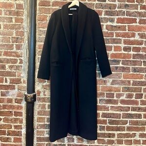 Reformation Black Long Coat